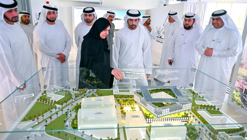 Sheikh Hamdan attends groundbreaking ceremony of the Hamdan Bin Rashid Cancer Hospital, part of @DubaiHealthae the hospital which is set to open in 2026 image courtesy www.hamdan.ae